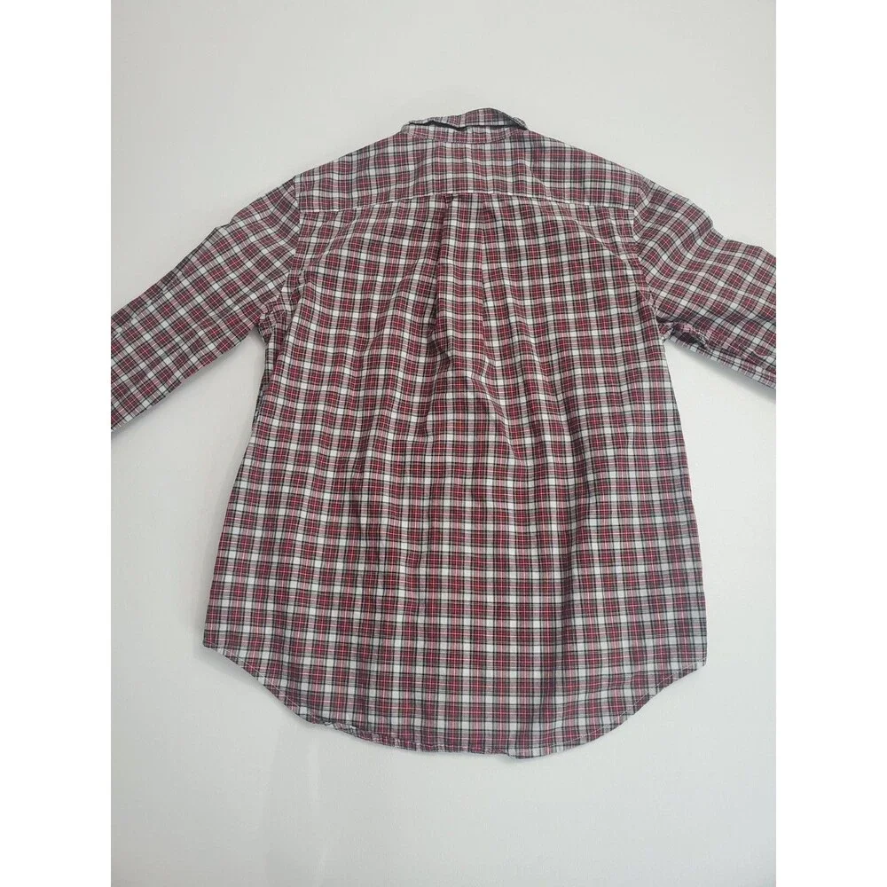 Ralph Lauren Boy's‎ Short Sleeve Button Casual Plaid Natural Fit Shirt, S (8)